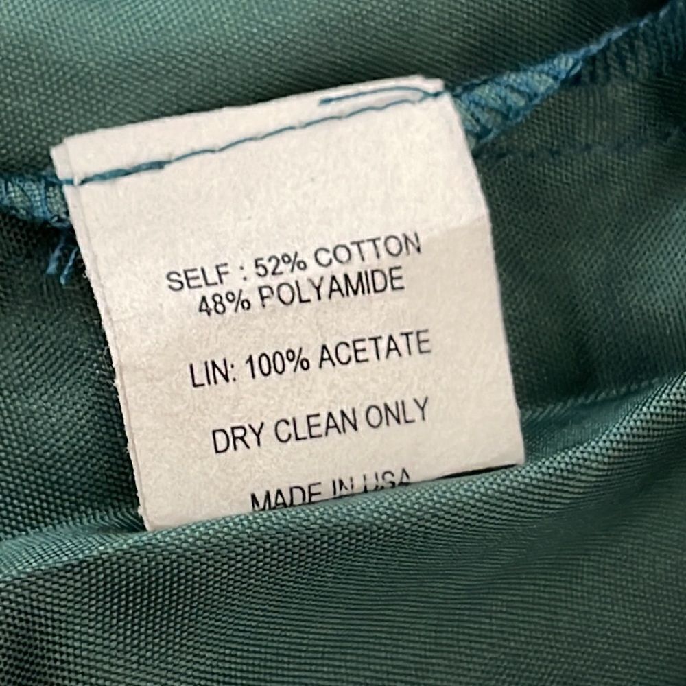 Voom by‎ Joy Han Teal Taffeta One Shoulder Dress Size women’s large - Picture 6 of 6